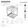 Ceramic Rectangular Console Bathroom Sink with Overflow