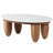 Kwamae Marble Top Single Coffee Table-1322674934