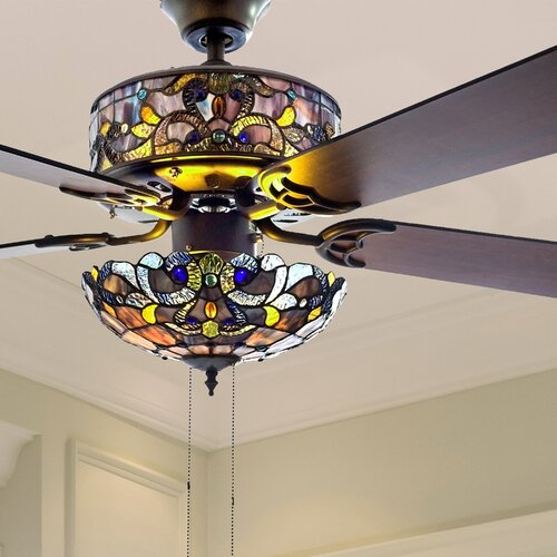 Astoria Grand Nevels 52'' Ceiling Fan with Light Kit & Reviews | Wayfair