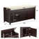 43.5" Entryway Bench with Hidden Shoe Storage and Cushion