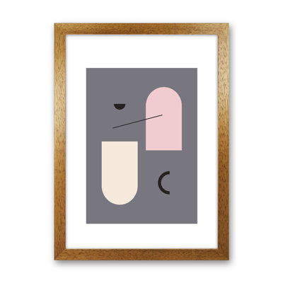 Mila Abstract Pink N5 1 Piece Wall Art