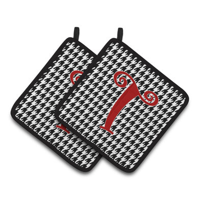 Cuisinier poignée Houndstooth
