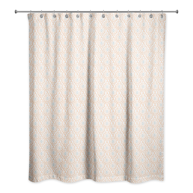 Rideau de douche simple de couleur unie Ellie-Brooke, Blanc