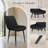 Dining Chairs Set Of 4, Modern High Back Pu Leather Upholstered Dining Room Chairs With Thick Cushions, Wide Padded Seat, Metal Legs For Kitchen, Living Room, Black-1296644306-1305095176