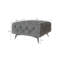 Footstool Bixby Chesterfield with button stitching and Silver Metal Feet-1985520095