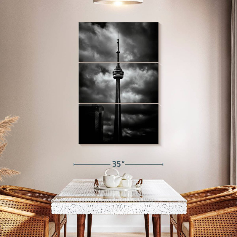 Nicci CN Tower No 5, 50" H x 32" W
