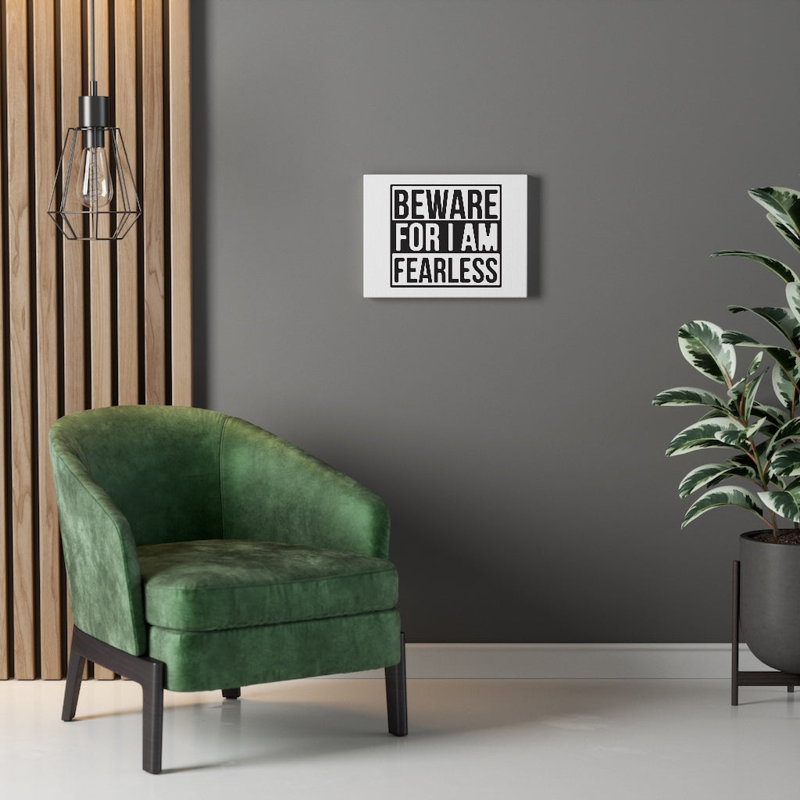 I Am Fearless - Wrapped Canvas Print, 28cm H x 36cm W