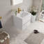 Meuble-lavabo mural 24 po avec lavabo, meuble de rangement flottant pour salle de bain avec comptoir en résine de pierre et tiroirs à fermeture en douceur-1002432844-1002432843