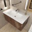 Meuble-lavabo simple 35,8 po avec comptoir en céramique Trunell