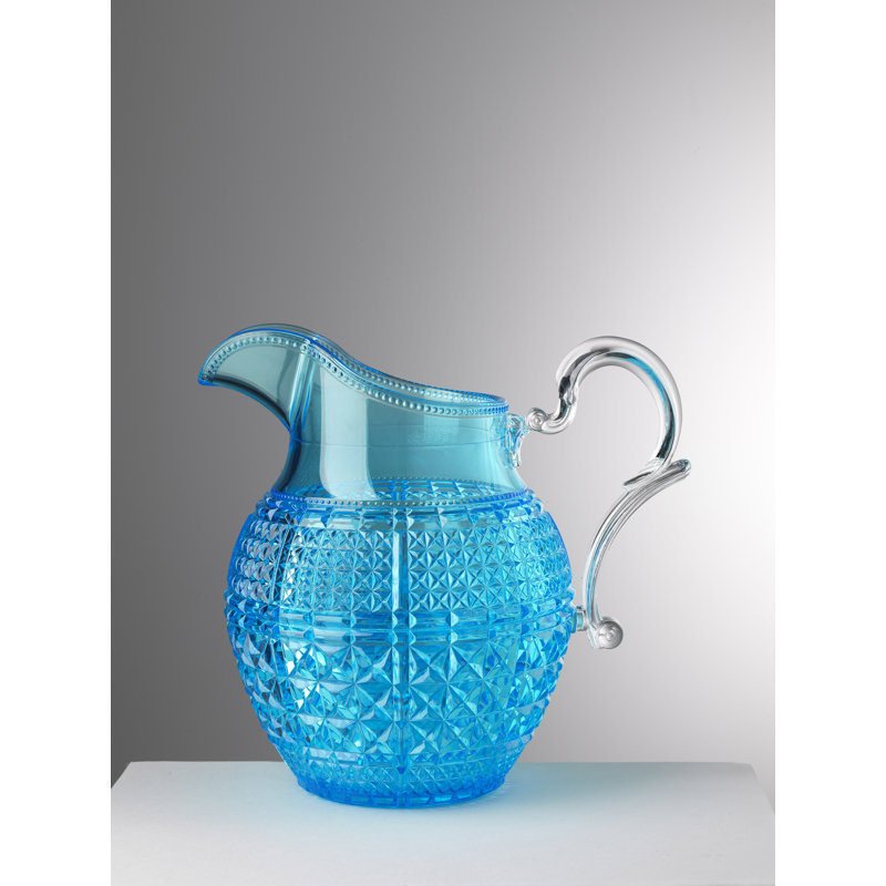 Halina Acrylic Pitcher, Turquoise