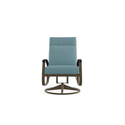 Chaise de patio pivotante avec coussins Askar