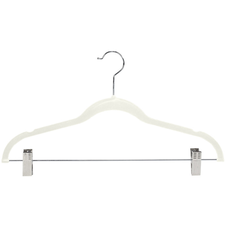 Wayfair Basics Petrone Velvet Non-Slip Standard Hanger Wayfair Basics Color: Ivory