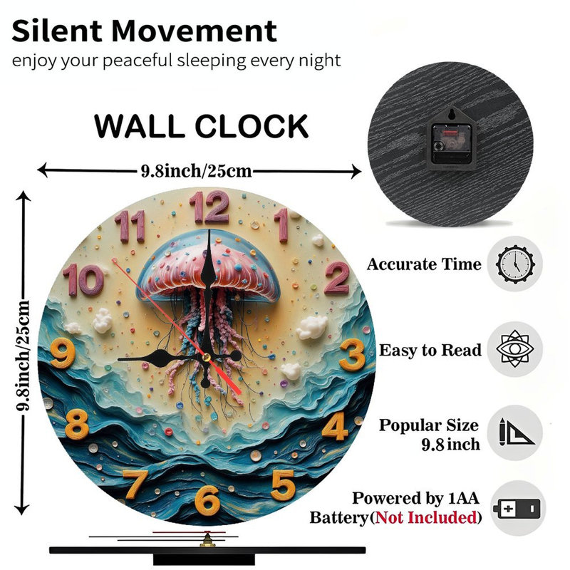 Horloge méduse