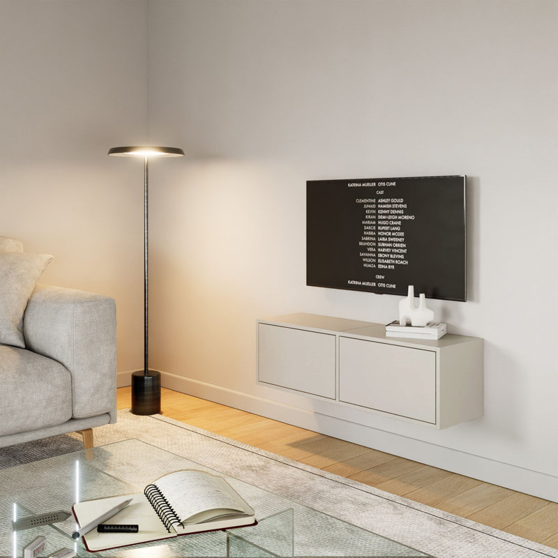 Takiea Unfinished TV Stand for TVs up to 48", Cream