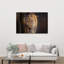Majestic Lion Portrait Contemporary Cat Lion Nature Portrait Wall Art Print by Jeffrey C. Sink - 1 Piece Wrapped Canvas Wall Art-130772841