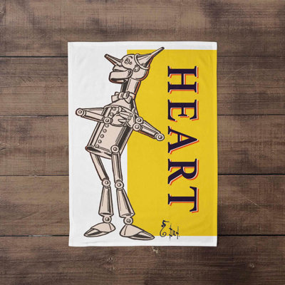 Tinman Heart - the Wizard of Oz Tea Towel