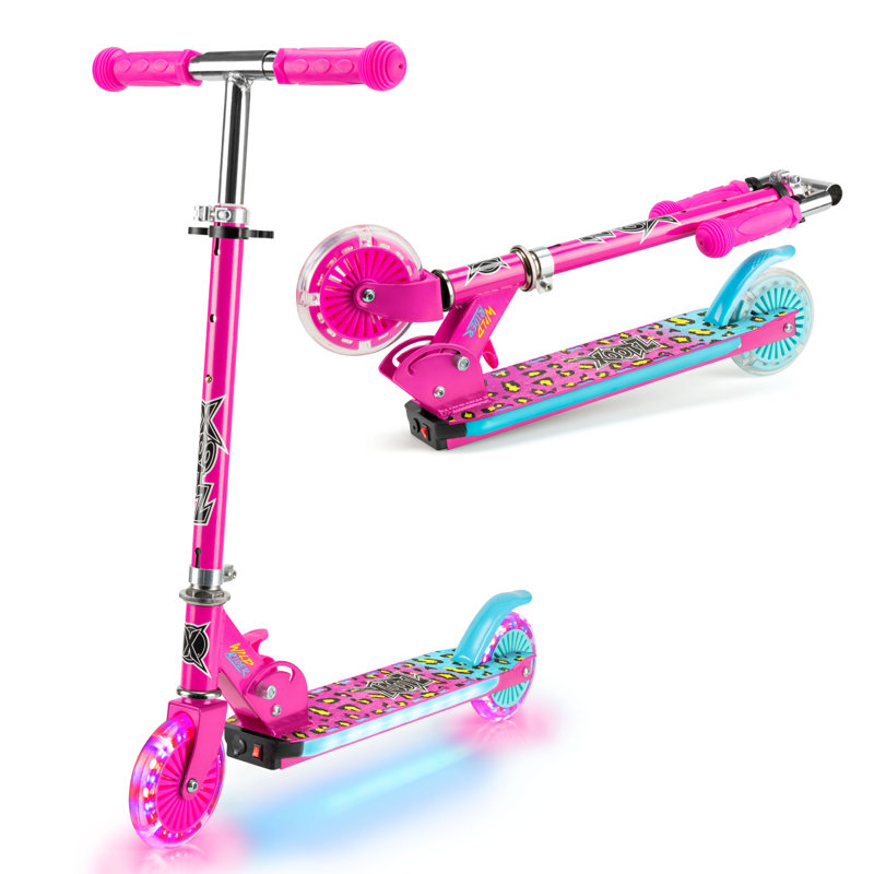 Xootz Wild Rider LED Scooter , Pink