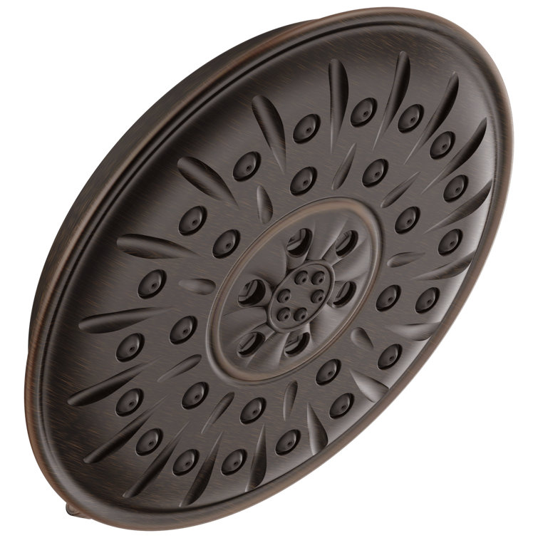 Multi Function Fixed Shower Head with H2Okinetic Technology