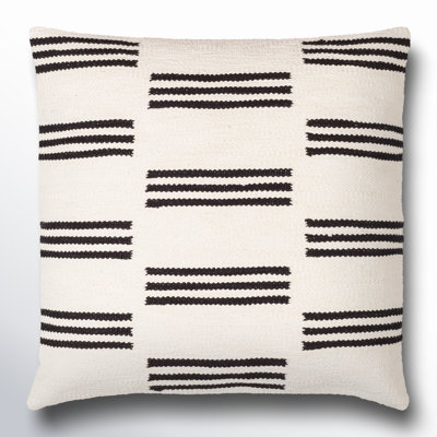 Chanterelle Embroidered Cotton Throw Pillow