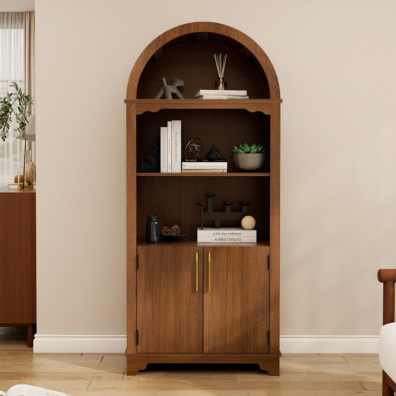 Vitrine 70,9 po Tallarched Retro, Brun