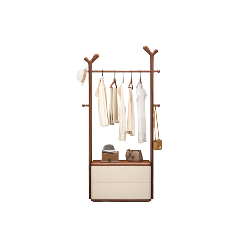23.62"Minimalism Shofar Style Solid Wood Clothes Rack