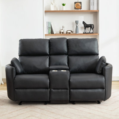 Hudson 2 Seater Faux Leather Sofa