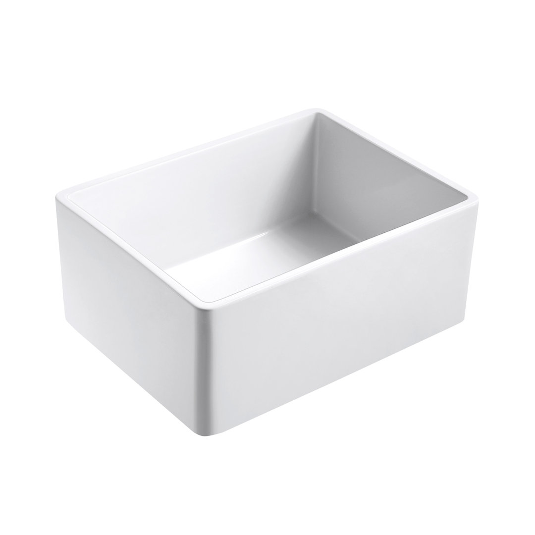 Sorrel 24" L x 18" W Farmhouse/Apron Kitchen Sink with Basket Strainer Birch Lane™