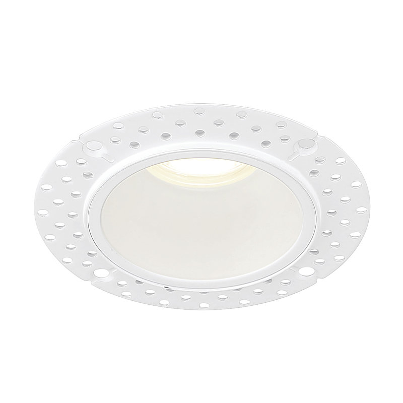 Plafonnier rond 1 lumière 15 W 15 po Midway - 5CCT, Blanc