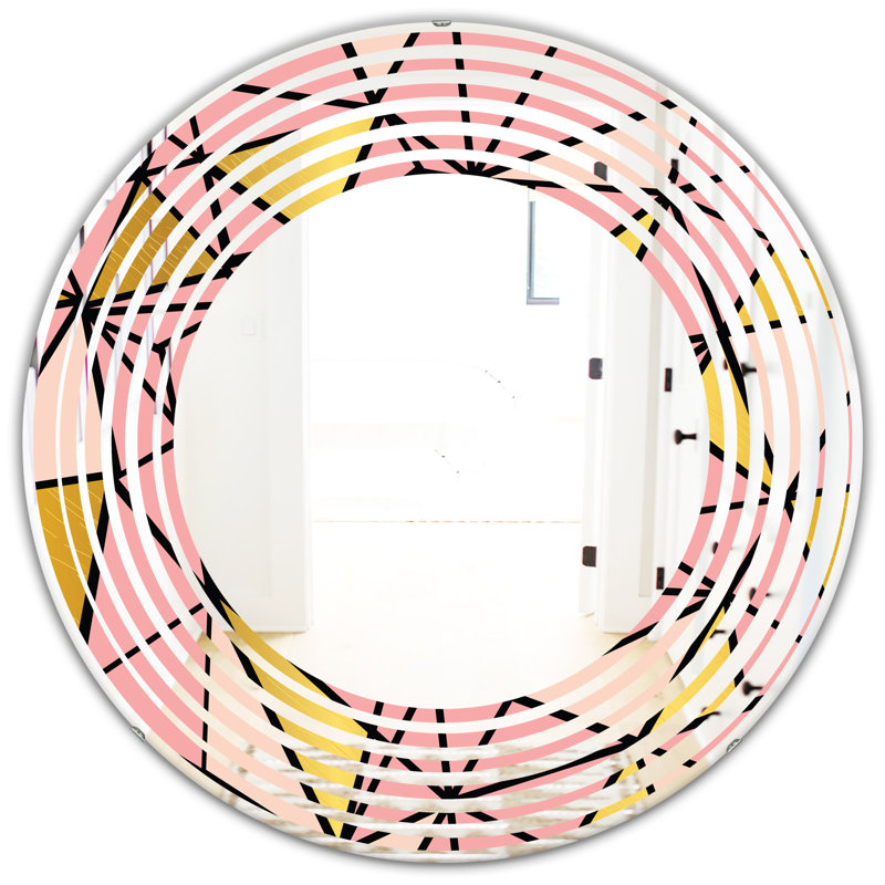 Miroir mural Triangular Design II Wave, H 31,5 po x l po