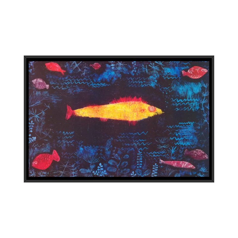 H 40 po x l 60 po x P 1,5 po, Toile avec cadre noir, Pas de tapis