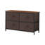 Commode double à 2 niveaux et 4 tiroirs avec porte de rangement de 25,25 po Othoson-540065235