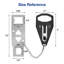 Serrure de porte portable avec serrure de sécurité portable pour plus de sécurité