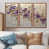 Toile avec cadre flottant brun