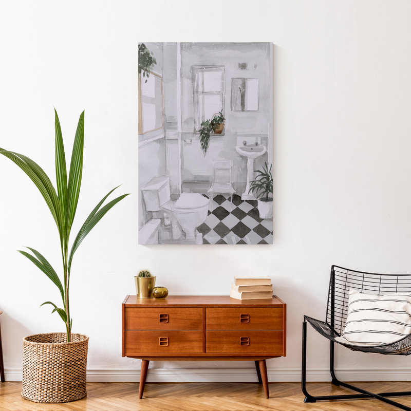 «Black and White», reproduction sur toile, H 36 po x l 24 po x P 1,25 po