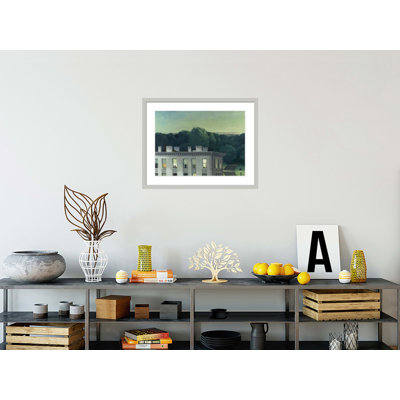 House at Dusk by Edward Hopper -Framed Giclee Print