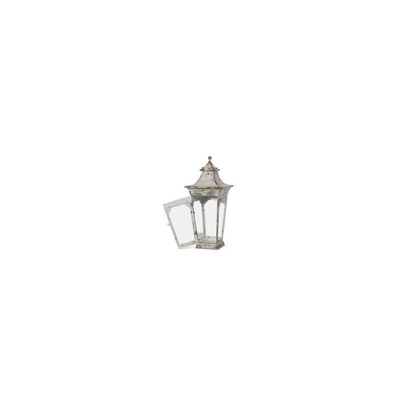 Outdoor Wall Lantern, 26.8" H x 9.8" W x 9.8" D, Antique White
