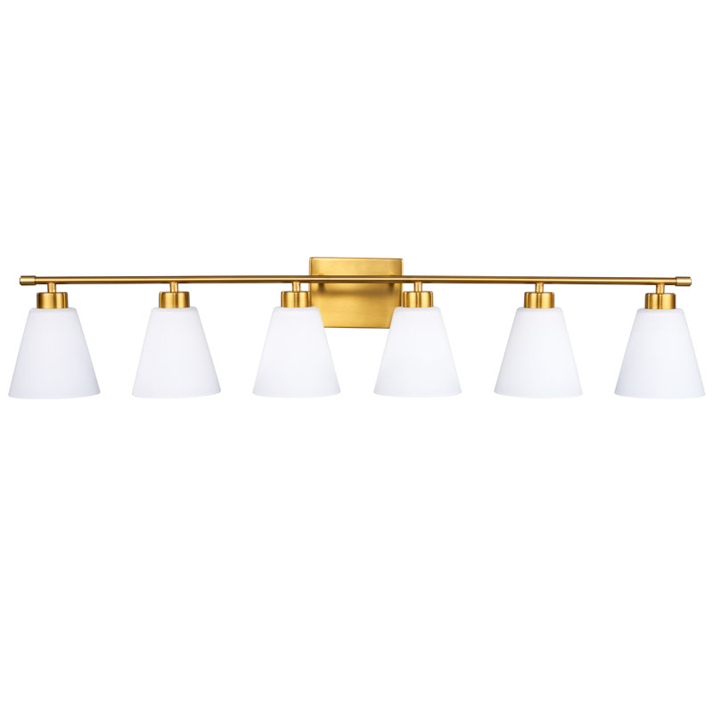 45 Inch 6-light Gold Vanity Wall Light