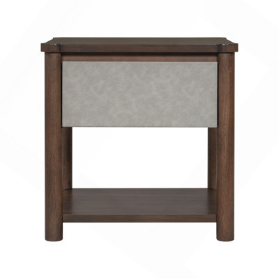 Wood Nightstand,Modern Nightstands With Drawer, Farmhouse Bedside Table