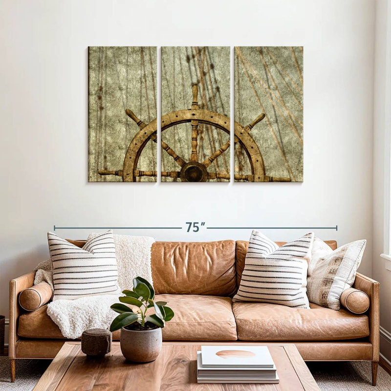 Aletra Old Ship Wheel, 36" H x 57" W