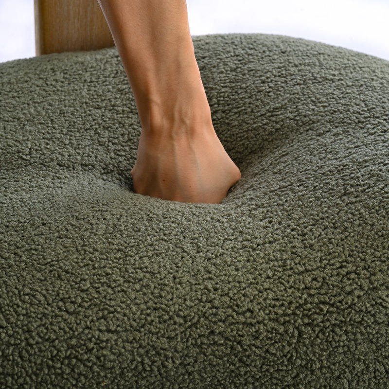 Chaise d'appoint Mamanbai, Laine vert sauge