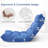Adjustable Floor Chair With Back Support - 14-Position Reclining Gaming Chair, Padded Sleeper Sofa, Meditation Seat & Lounge Chair For Adults, Sturdy Steel Frame & Non-Slip Base-447995103