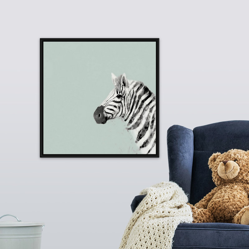 Art sur toile pop safari ii Siciliano, H 24 po x l 24 po x P 1,75 po, Cadre flottant noir