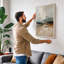 Layered Horizons Scandinavian - Wrapped Canvas-1046846740-1046846739