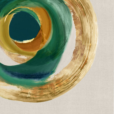 Cercle métallique vert I