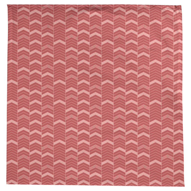 Nappe à chevrons à traits Stephenie, Rouge