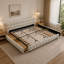 Lit capitonné en chenille avec tiroir de rangement, tête de lit confortable et cadre robuste pour chambres modernes-1171820568