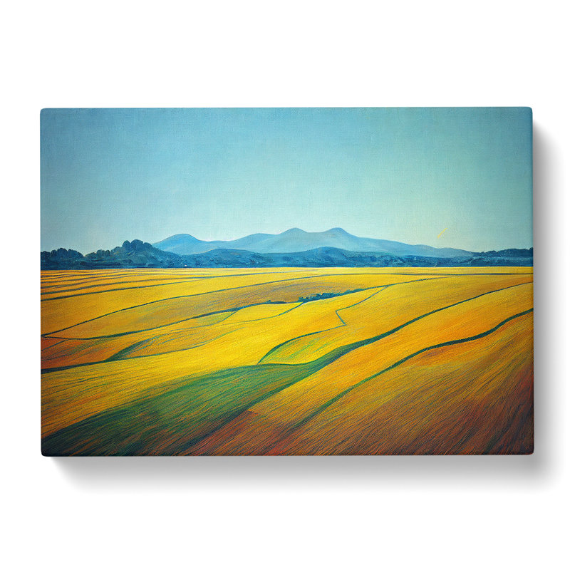 Enlightened Wheat Field - Wrapped Canvas