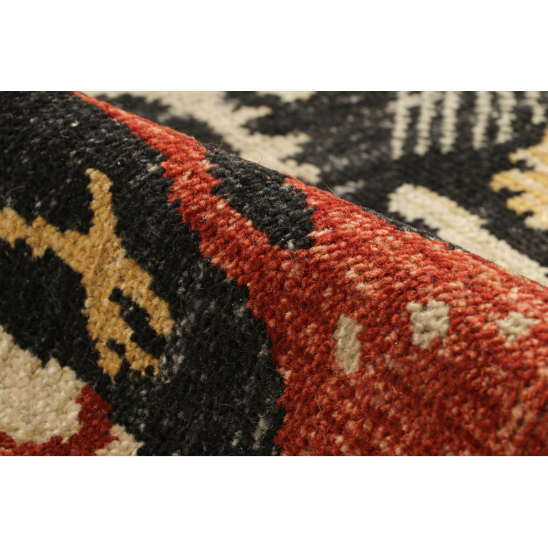 Burano Hand Knotted Wool Animal Print Area Rug, Rectangle 10' x 14'