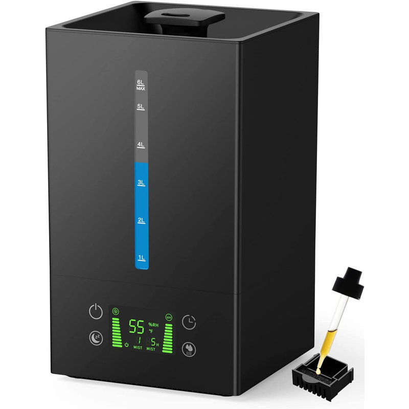 C&g Home Cool Mist Steam Tabletop Humidifier with Adjustable Humidistat for 20 Cubic Feet