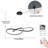 Modern Led Pedant Light Linear Pedant Lighting With Remote Chandelier for Bedroom Living Room